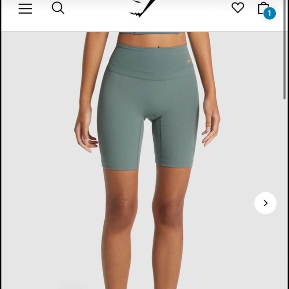 Whitney Simmons V3 cycling shorts eucalyptus medium